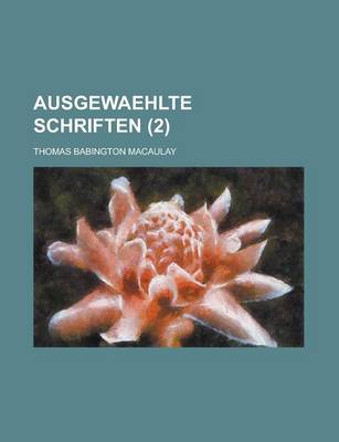 Book cover for Ausgewaehlte Schriften (2)