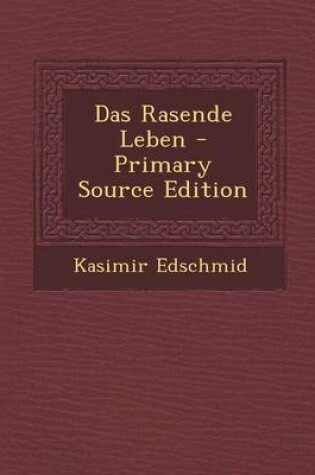 Cover of Das Rasende Leben