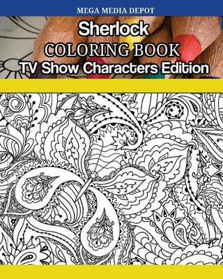 Book cover for Sherlock Coloring Book TV Show Characters Edition