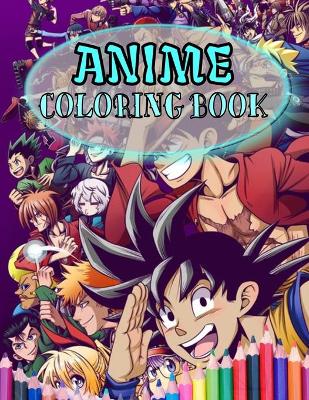 Book cover for Anime Coloring Book