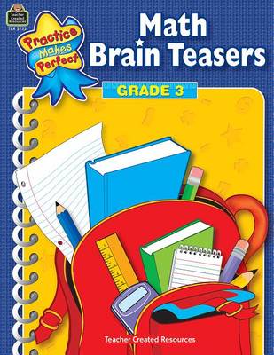 Book cover for Math Brain Teasers Grade 3