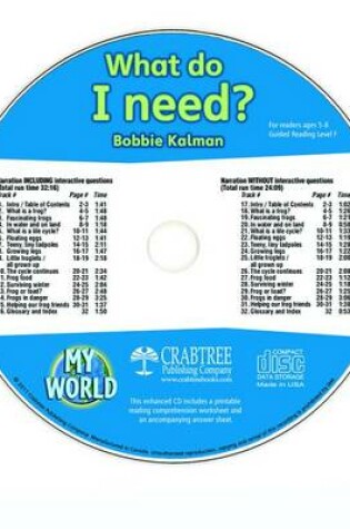 Cover of What Do I Need? - CD Only