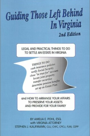 Cover of Guiding Those Left Behind in Virginia