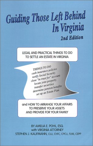 Book cover for Guiding Those Left Behind in Virginia