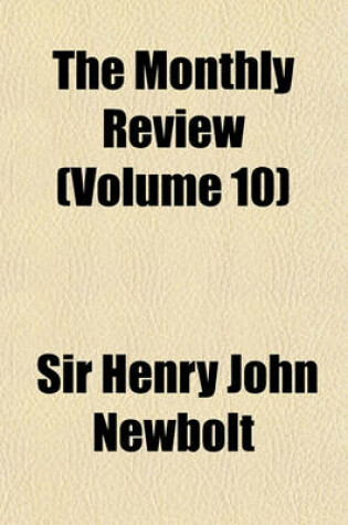 Cover of The Monthly Review Volume 10