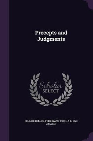 Cover of Precepts and Judgments