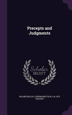 Book cover for Precepts and Judgments