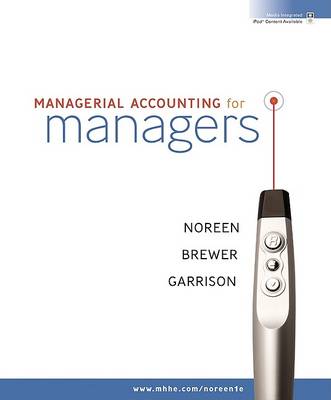 Book cover for Managerial Accounting for Managers with Homework Manager Plus