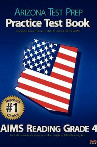 Cover of Arizona Test Prep Practice Test Book Aims Reading Grade 4