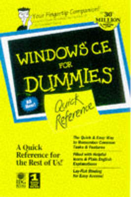 Cover of Windows CE for Dummies Quick Reference