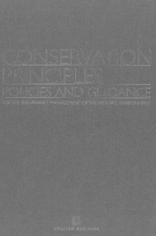 Cover of Conservation Principles Policies and Guidance