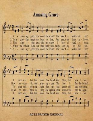 Book cover for Amazing Grace Hymn ACTS Journal
