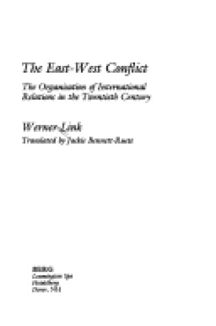 Cover of East/West Conflict