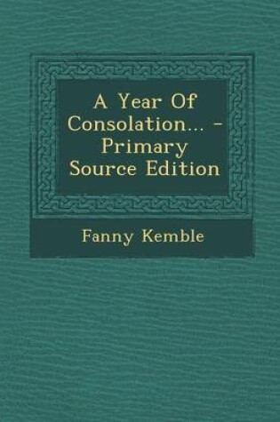 Cover of A Year of Consolation...