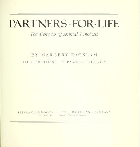 Book cover for Partners for Life