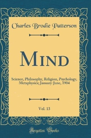 Cover of Mind, Vol. 13