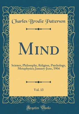 Book cover for Mind, Vol. 13