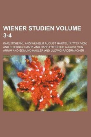 Cover of Wiener Studien Volume 3-4