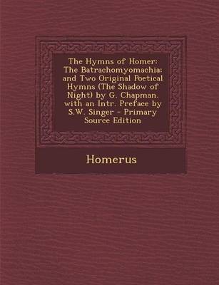 Book cover for The Hymns of Homer