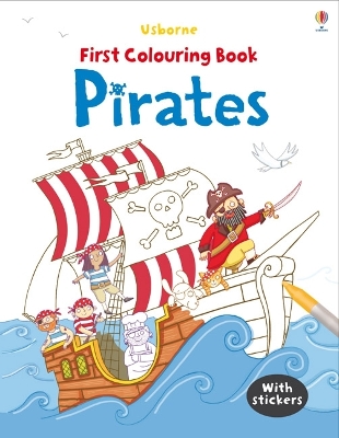 Book cover for First Colouring Book Pirates + stickers