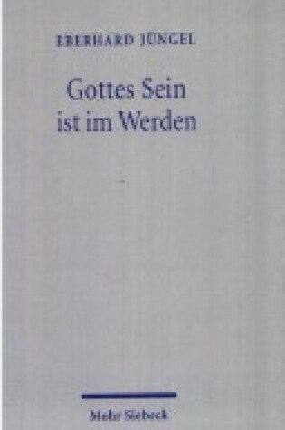 Cover of Gottes Sein Ist Im Werden