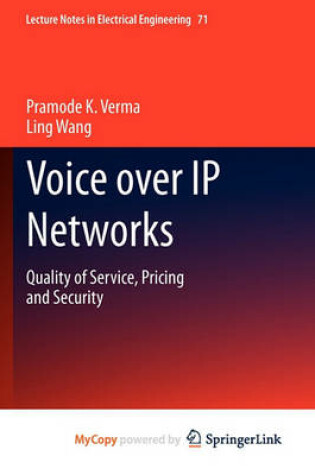 Cover of Voice Over IP Networks