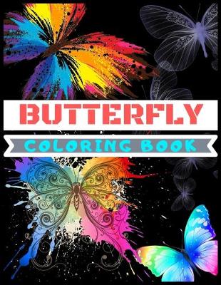 Book cover for Butterfly Coloring Book