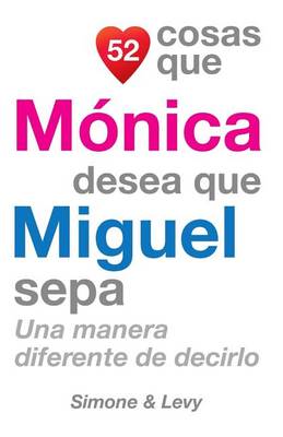 Book cover for 52 Cosas Que Mónica Desea Que Miguel Sepa