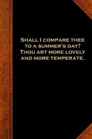 Cover of 2020 Daily Planner Shakespeare Quote Summer Day Sonnet 388 Pages