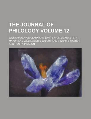 Book cover for The Journal of Philology Volume 12