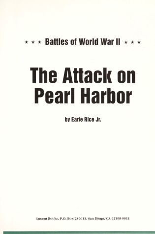 Cover of Attack on Pearl Harbor