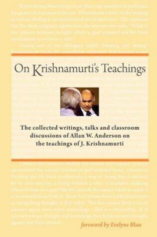 Cover of On Krishnamurti's Teachings