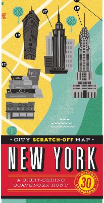 Book cover for City Scratch-off Map: New York