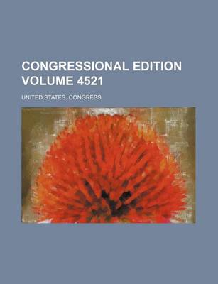 Book cover for Congressional Edition Volume 4521