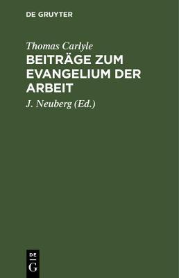 Book cover for Beitrage Zum Evangelium Der Arbeit