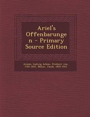 Book cover for Ariel's Offenbarungen - Primary Source Edition