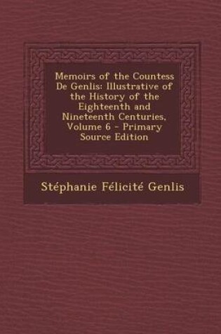 Cover of Memoirs of the Countess de Genlis