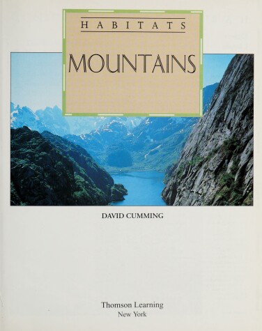 Book cover for Mountains Hb-Habitats