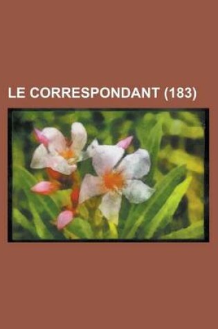 Cover of Le Correspondant (183)