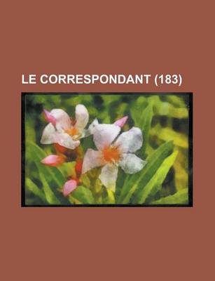 Book cover for Le Correspondant (183)