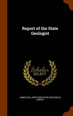 Book cover for Report of the State Geologist