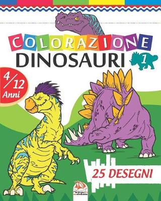 Book cover for colorazione dinosauri 1