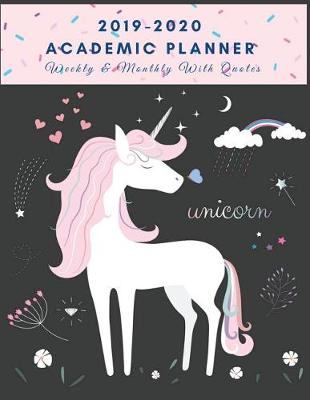 Book cover for Academic Planner 2019-2020, Weekly & Monthly