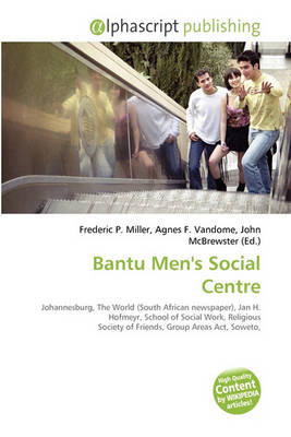 Cover of Bantu Men's Social Centre