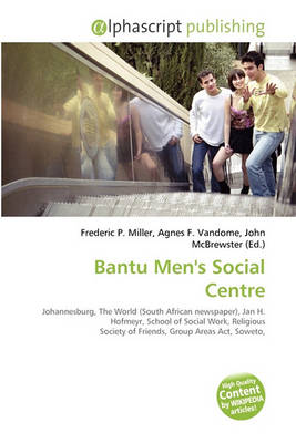 Book cover for Bantu Men's Social Centre