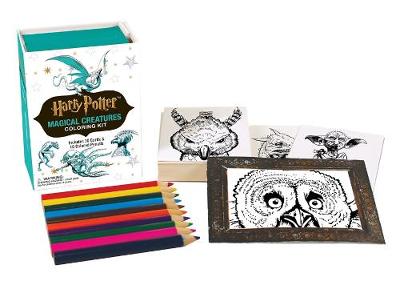 Book cover for Harry Potter Magical Creatures Coloring Kit