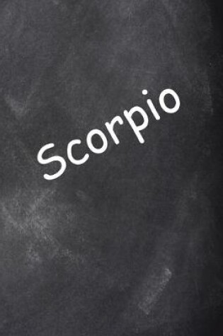 Cover of 2020 Daily Planner Scorpio Zodiac Horoscope Chalkboard 388 Pages