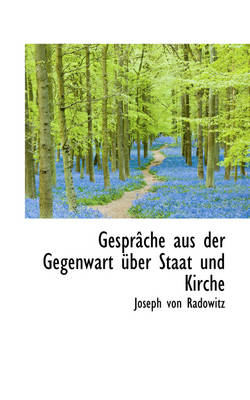 Book cover for Gespr Che Aus Der Gegenwart Uber Staat Und Kirche