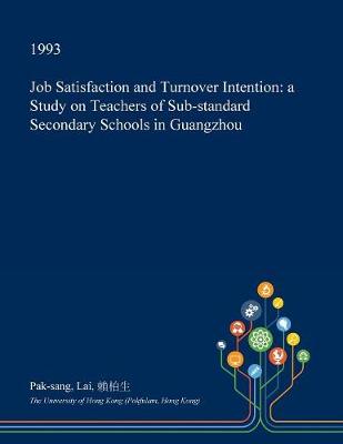 Book cover for Job Satisfaction and Turnover Intention