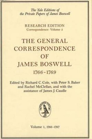 Cover of The General Correspondence of James Boswell, 1766-1769